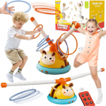 &bdquo;WOOPIE&ldquo; automatinis &scaron;okdynės arkadinis žaidimas &ndash; 2 viename: &scaron;okdynė ir taikinys &bdquo;Mesk į bitutę&ldquo;