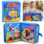 Sensorinė veltinio knygelė &bdquo;Jūros gyvūnai&ldquo;