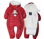 Žieminis kūdikių kombinezonas su kailiu ORTALION 74 dydis