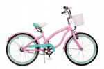 Dviratis mergaitei Artpol 20 colių ratais - Rožinė