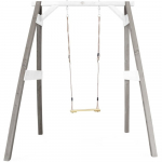 AXI medinės sūpynės su sėdyne, pilkos spalvos, žaidimų aik&scaron;telė