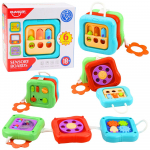 Edukacinis sensorinis kubas &ndash; 6 veiklos ir manipuliaciniai skydeliai