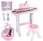 FORTEPIONAS, MP3 SU MIKROFONU, USB KLAVIATŪRA VAIKAMS