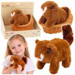 Interaktyvi pliu&scaron;inė voverė krep&scaron;elyje &ndash; su vaik&scaron;čiojimo garsais