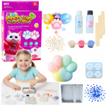 28 dalių DIY kačiuko letenėlės squishy rinkinys