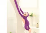 Pliu&scaron;inė violetinė beždžionė su garsu, 80 cm