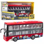 Raudonas dviauk&scaron;tis autobusas 1:16 su garsais