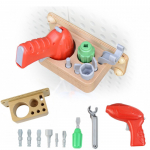 MASTERKIDZ 8 dalių atsuktuvų įrankių rinkinys STEM mokslo ir kūrybi&scaron;kumo lentai