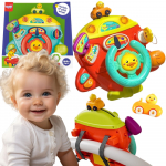 Woopie interaktyvus lėktuvo formos vairas su &scaron;viesomis, garsais ir tvirtinimo dirželiais