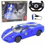 Sportinis automobilis valdomas pultu mėlynas