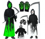 Zombio skeleto malūno kostiumas - 122-128