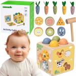 &bdquo;TOOKY TOY&ldquo; medinis pavasario edukacinis kubas 5-in-1.