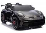 DK‑P911 Porsche GT3 juodos spalvos akumuliatorinis automobilis vaikams