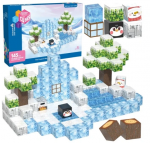 Minecraft žiemos magnetiniai konstruktoriai 145vnt