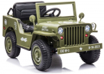 JH‑103 Olive Green elektrinis visureigis vaikams &ndash; 4&times;4, 12V, EVA ratai