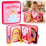 Sensorinė veltinio knygelė vaikams &ndash; &bdquo;Princesė&ldquo;