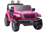 Elektrinis vaiki&scaron;kas automobilis Jeep Wrangler Rubicon DK-JWR555 rožinės spalvos