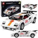 &bdquo;RC White Supercar 1384&ldquo; &ndash; baltas RC sportinio automobilio konstruktorius i&scaron; 1384 detalių