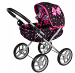 Vežimėlis lėlėms - Juoda