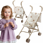 Woopie lengvas sulankstomas lėlių vežimėlis su me&scaron;kučio ra&scaron;tu