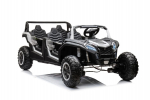 Vaiki&scaron;kas elektromobilis Buggy A033 4&times;4 &ndash; baltas