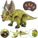 WOOPIE nuotolinio valdymo RC dinozaurų robotas Triceratops