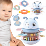 WOOPIE BABY &bdquo;Vanka-vstanka&ldquo; sensorinis žaislas 2 viename &ndash; bar&scaron;kutis ir kramtukas