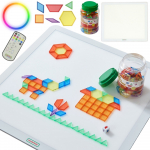Masterkidz kvadratinis LED &scaron;viesos panelis su spalvų keitimu + 140 el. mozaika