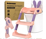 Tualeto rožinės kopetėlės su sėdynę