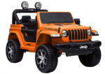 Elektrinis automobilis vaikams Jeep Wrangler Rubicon (oranžinis)