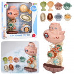 Vandens žaislų rinkinys voniai &ndash; povandeninis bok&scaron;telis su puodeliais