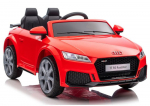 Vaiki&scaron;kas elektromobilis Audi TT RS Roadster &ndash; raudonas