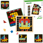 TOOKY TOY medinis mozaikinis Montessori dėlionė