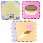 Soft Puzzle Educational Mat EVA Foam Pastel Animals 16 pcs.