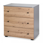 Komoda Klups PAULINE GRAPHITE-OAK