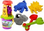 Dinosaur Sand Set, Grinder, Funnel, Spatula, Rake, Watering Can, Molds