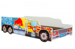 Vaiki&scaron;ka lova-automobilis RIKO 140x70 su čiužiniu, Monster Truck