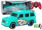 Radiovadāmā ma&scaron;īna ar pulti Car with Dinosaur Green