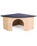 CROCI BLUE ROOF medinis kampinis namas 29x13x21cm