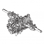 Transmisija Tuff Torq K664U galinio tilto AWD