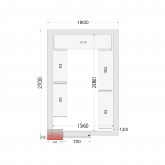 &Scaron;aldymo kamerų plok&scaron;tės 120 mm CR 180x270x220