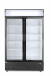 Baro &scaron;aldytuvas su ap&scaron;viečiamu skydeliu, dviejų durų, Arktic, 512L, Juodas, 220-240V/510W, 1120x585x(H)1900mm