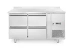 Au&scaron;inimo stalas su 4 lentynomis ir &scaron;one esančiu agregatu, Arktic, Profi Line, 90L, Sidabro, 230V/250W, 1360x700x(H)840mm