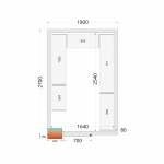 &Scaron;aldymo kamerų plok&scaron;tės 80 mm CR 180x270x220