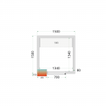 &Scaron;aldymo kamerų plok&scaron;tės 80 mm CR 150x150x220
