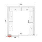 &Scaron;aldymo kamerų plok&scaron;tės 80 mm CR 270x300x220