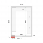 &Scaron;aldymo kameros plok&scaron;tės 120 mm CR 210x300x220 WD