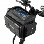 WILDMAN kelioninė bag`o krep&scaron;ys dviratininko vairo su užtrauktuku GS6 4L (4 "- 7" ) juodas