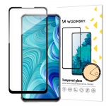 Wozinsky Pilnas Klijai Infinix Hot 11S NFC Pilno Ekrano Stiklas su Rėmu juodas (i&scaron;maniuoju dėklu draugi&scaron;kas)