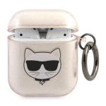 Karl Lagerfeld Žvilgantis Choupette Dėklas AirPods 1 / 2 - Auksinis